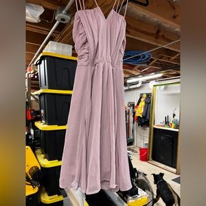 Lavender mid length dress